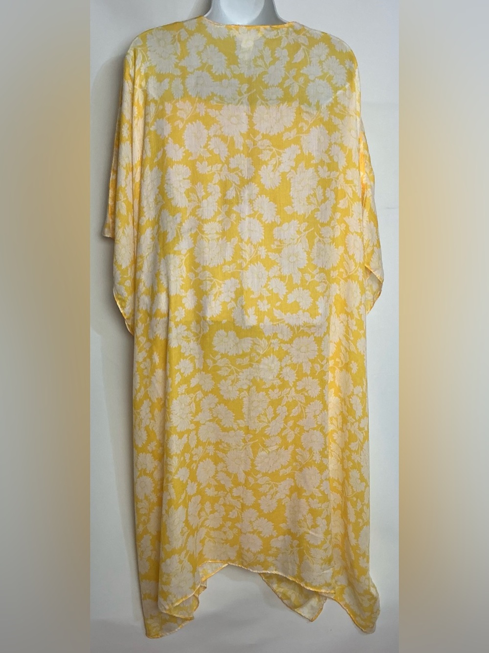 Lauren Conrad Yellow Floral Open Bathing Suit Cover - Picture 3 of 4